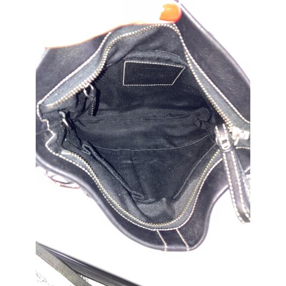 COACH 1452 SMALL SMOOTH LEATHER BLACK CROSSBODY BAG - Picture 11 of 16